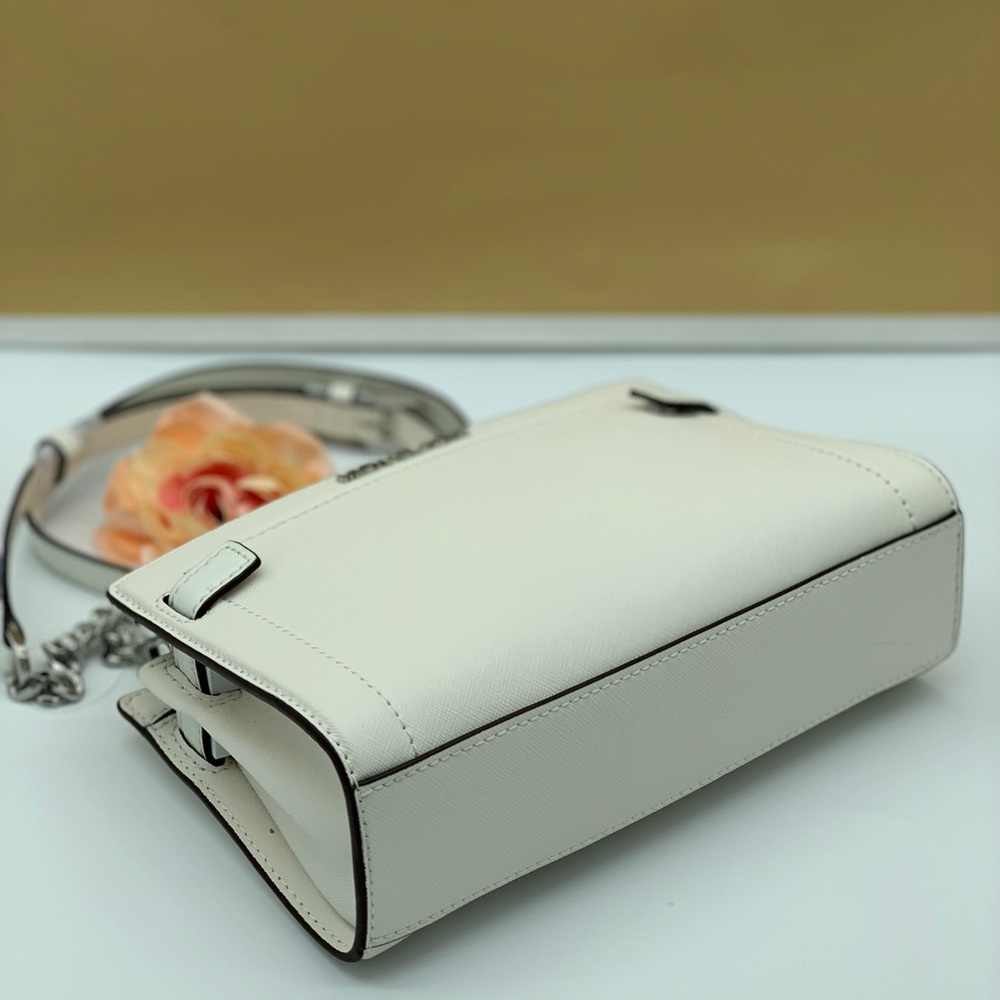 MICHAEL KORS RAYNE SM CROSSBODY OPTIC WHITE - Picture 2 of 16